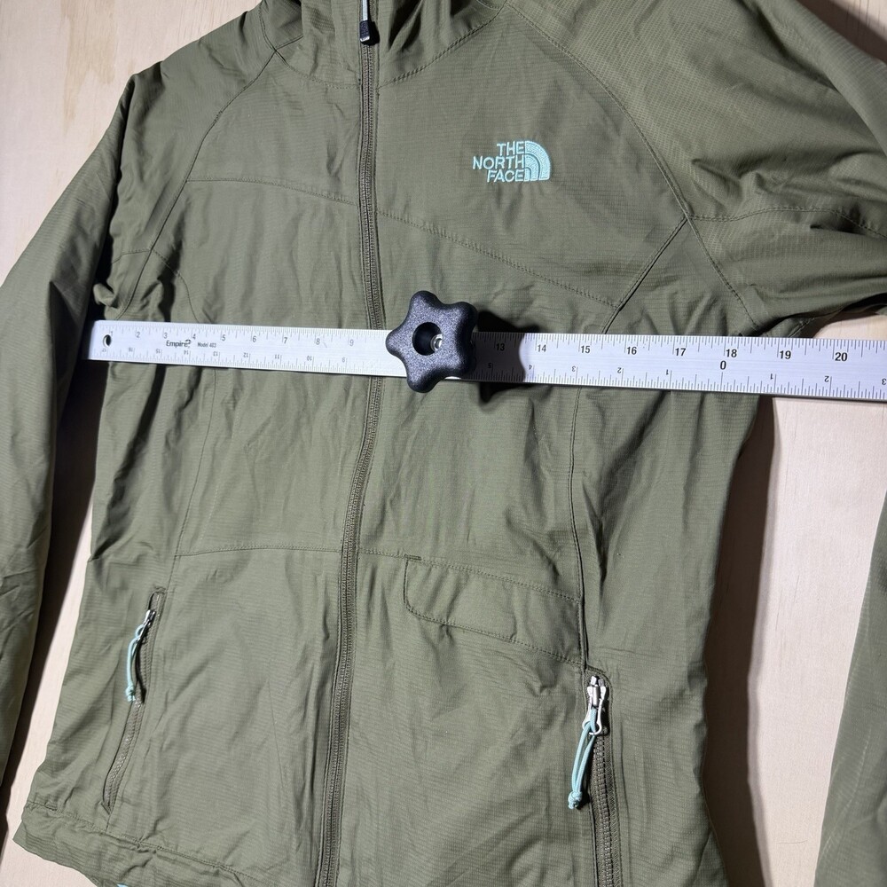 The North Face HyVent Women’s Small Hooded Jacket Olive Green Outdoor - Picture 4 of 12